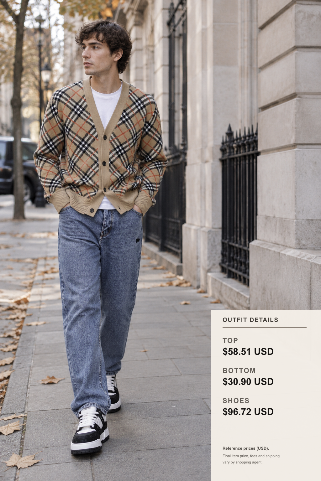 Burberry Winter Cardigan Outfit Guide outfit 1 full-body street style for fashionreps