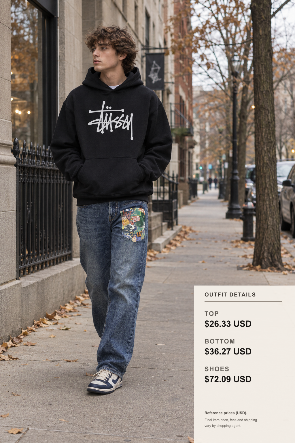 Stussy Hoodie Winter Layering on fashionreps outfit 1 full-body street style for fashionreps