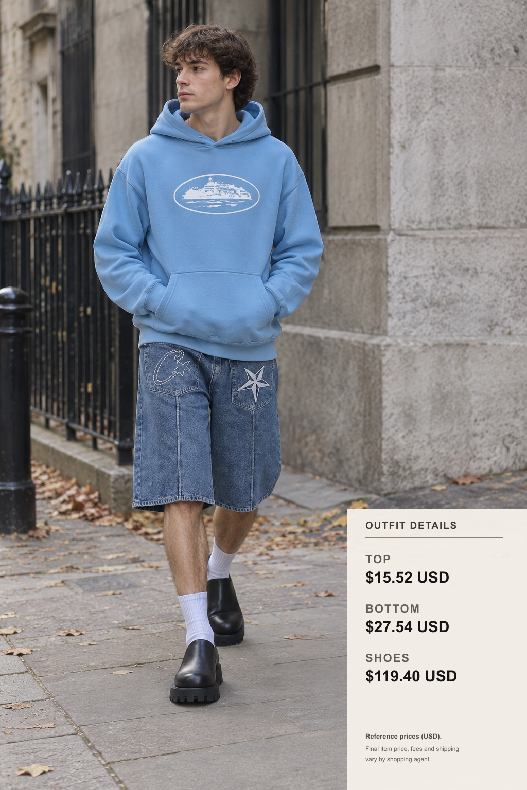 Corteiz Hoodie: 3 Fall-Winter Outfit Ideas outfit 1 full-body street style for fashionreps
