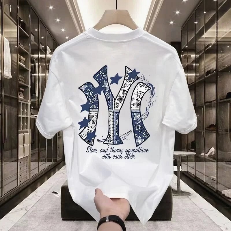 MLB Blue Printed Streetwear T-Shirt Review: Two Weeks Under a Backpack Strap on a $3.73 Milk-Silk Tee